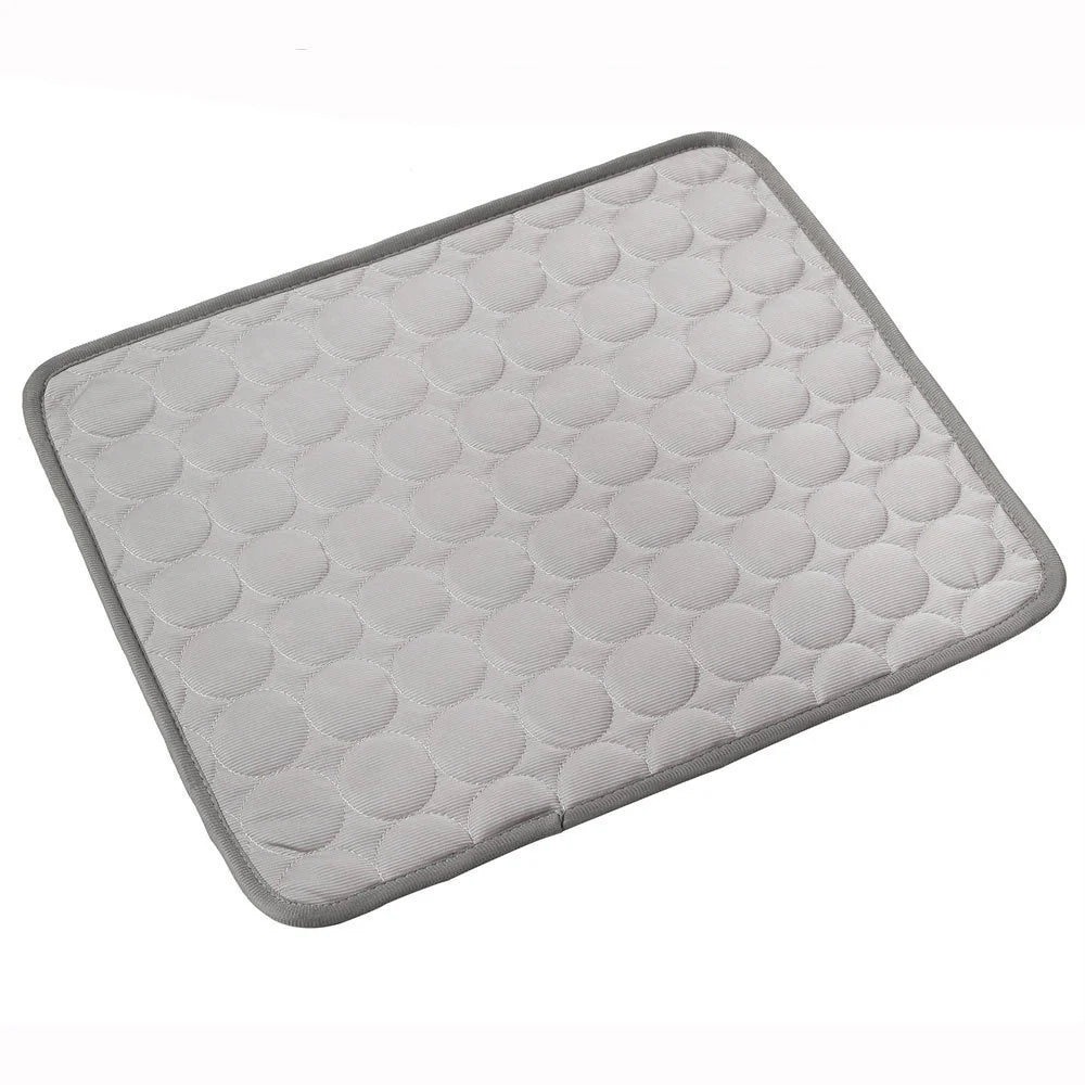 Cooling Ice Silk Pet Bed for Dogs and Cats - Ideal for Summer Comfort