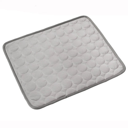 Cooling Ice Silk Pet Bed for Dogs and Cats - Ideal for Summer Comfort