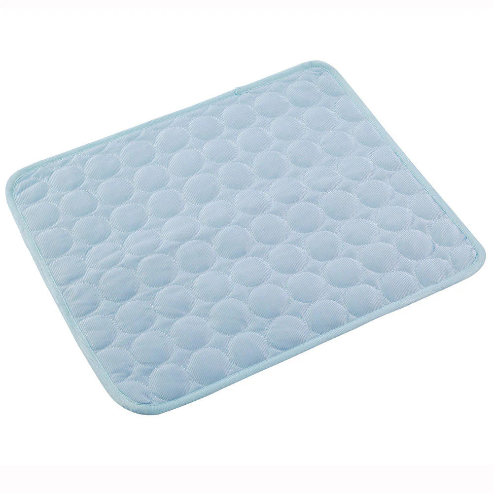 Cooling Ice Silk Pet Bed for Dogs and Cats - Ideal for Summer Comfort