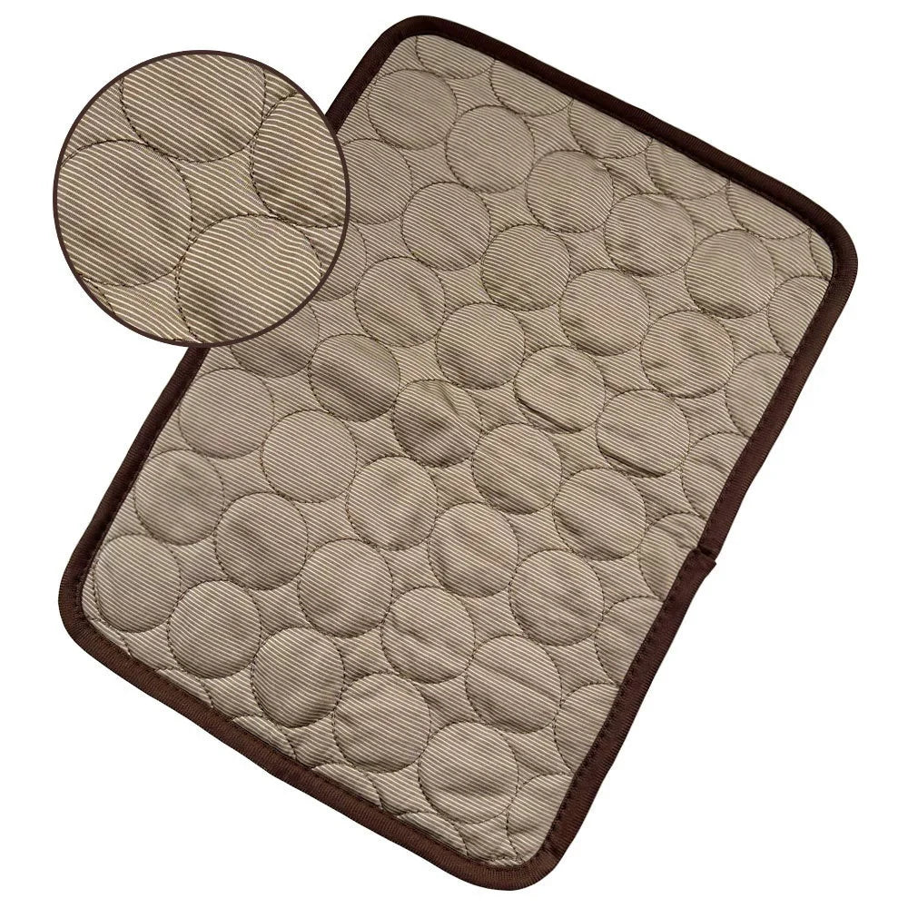 Cooling Ice Silk Pet Bed for Dogs and Cats - Ideal for Summer Comfort